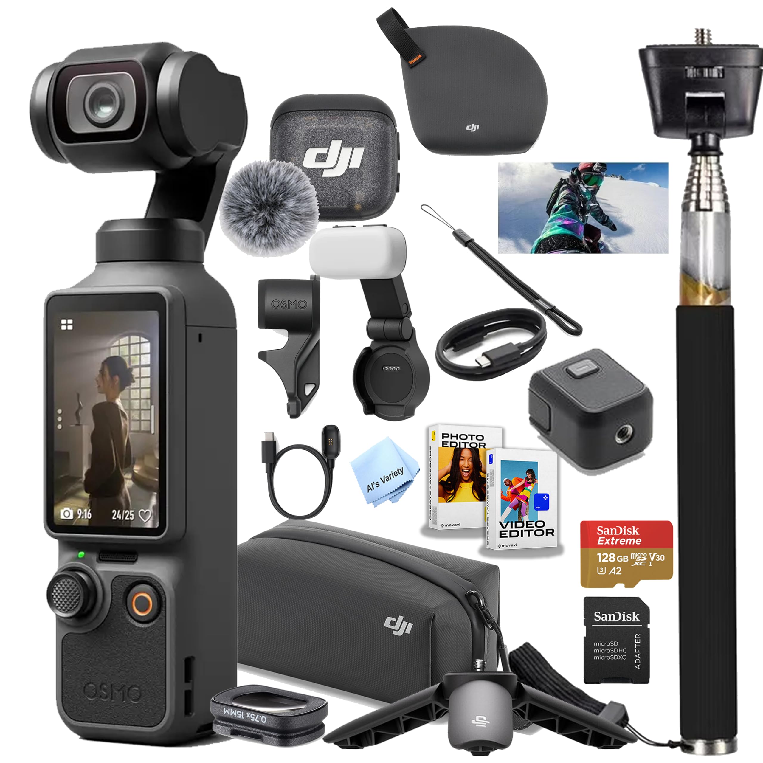 Amazon.com : DJI Osmo Pocket 4 Creator Combo, Vlogging Cameras, 4K